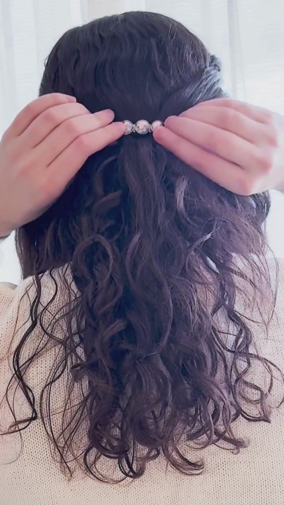 Boho Moon Phase Hair Clip – Astrology-Inspired Barrette